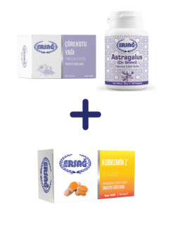 ASTRAGALUS (ÇİN GEVENİ), ÇÖREKOTU YAĞI (JEL KAPSÜL) ALANA KURKUMİN Z JEL KAPSÜL (BLİSTER AMBALAJ) HEDİYE