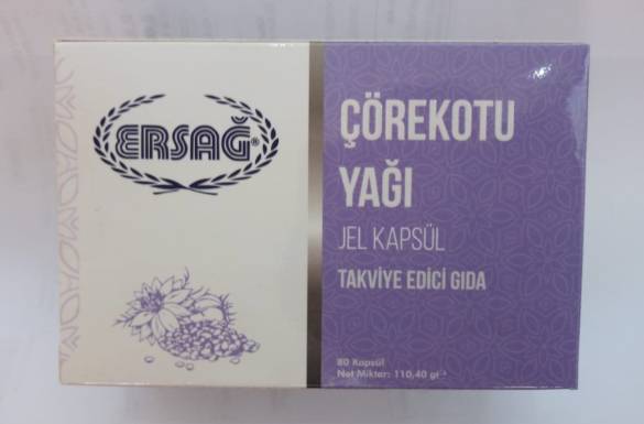 Ersağ Çörekotu Yağı Gıda Takviyesi, Jel Kapsül - 1