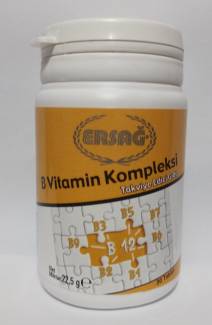 Ersağ B Vitamin Kompleksi Gıda Takviyesi, B 12 Vitamini