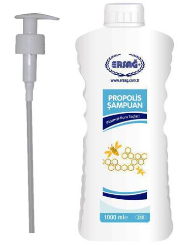 Ersağ Propolisli Şampuan (Normal - Kuru Saçlar) 1000 ML + Pompa Başlık - 0