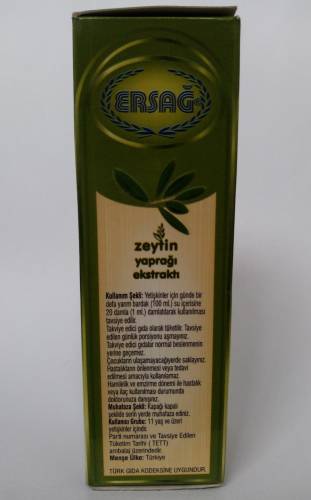 Ersağ Zeytin Yaprağı Ekstraktı Gıda Takviyesi - 2