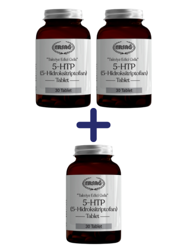 5-HTP (HİDROKSİTRİPTOFAN) TABLET 2 ALANA 1 BEDAVA - 0