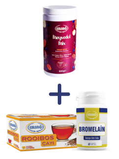 MEYVEDOL MİX ALANA BROMELAİN VE ROOİBOS ÇAYI HEDİYE