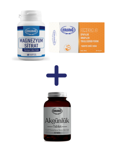  OMEGA 3, MAGNEZYUM SİTRAT ALANA AKGÜNLÜK TABLET HEDİYE - 0