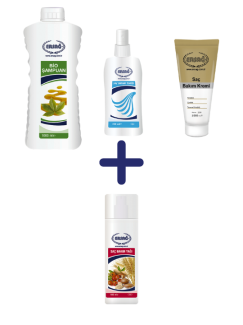SAÇ TONİĞİ BAKIM TONİĞİ 200 ML, BİO ŞAMPUAN 1000 ML SAÇ BAKIM KREMİ 200 ML ALANA SAÇ BAKIM YAĞI 100 ML HEDİYE